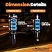 maXpeedingrods Coilover for Mini R50 R53 2001-2006, for Mini R52 2004-2007, 24 Levels Damper Adjustable Coilovers Suspension Kits, Height Adjustable Shock Absorber, T6 Upgraded Lowering Kits Blue