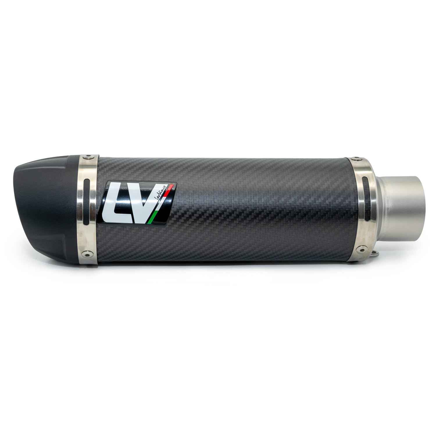 LeoVince silenziatore finale GP CORSA EVO RACING Carbon, tappo in tecnopolimero & DB-Killer compatibile con Kawasaki Ninja 400 2018-2023 / Ninja 500 / SE 2024-2026 / Z 400 2019-2023