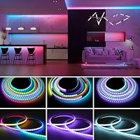 BTF-LIGHTING WS2812B FCOB COB LED-Streifen RGB Traumfarbe 1m 160 LEDs/m 5V – Ansicht 5