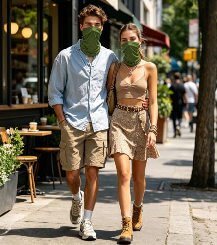 Image of Fishing Neck Gaiter, Sun Protection Face Mask, Cooling Neck Shield Scarf Cycling Balaclava Bandana for Men and Women