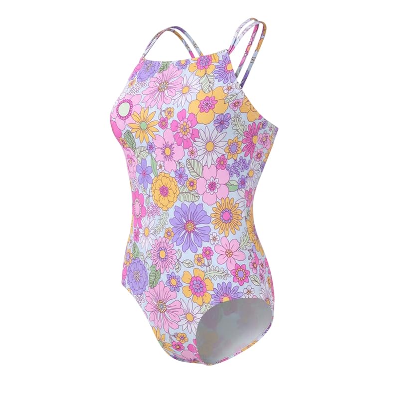 Image of Angel season Girls Swimsuits Kids Bathing Suit One Piece Swimwear with UPF 50+ Cute