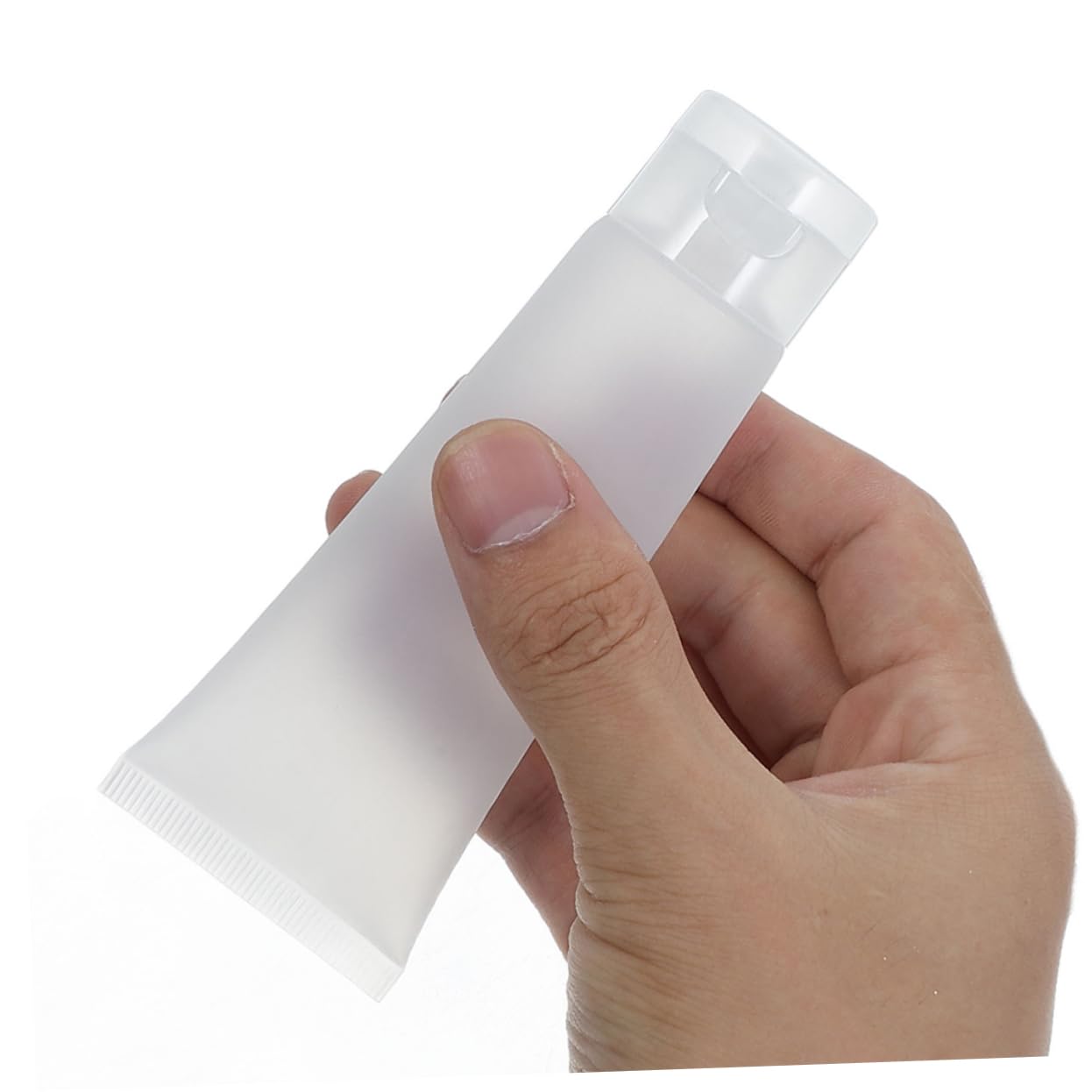 CALLARON Tubetti da Viaggio Comprimibili Trasparenti con Tappo Fliptop 50ml | Pp Pe, Lozioni Detergenti, Uso Quotidiano, Portatile, a Perdite, Formato Pratico da per Casa