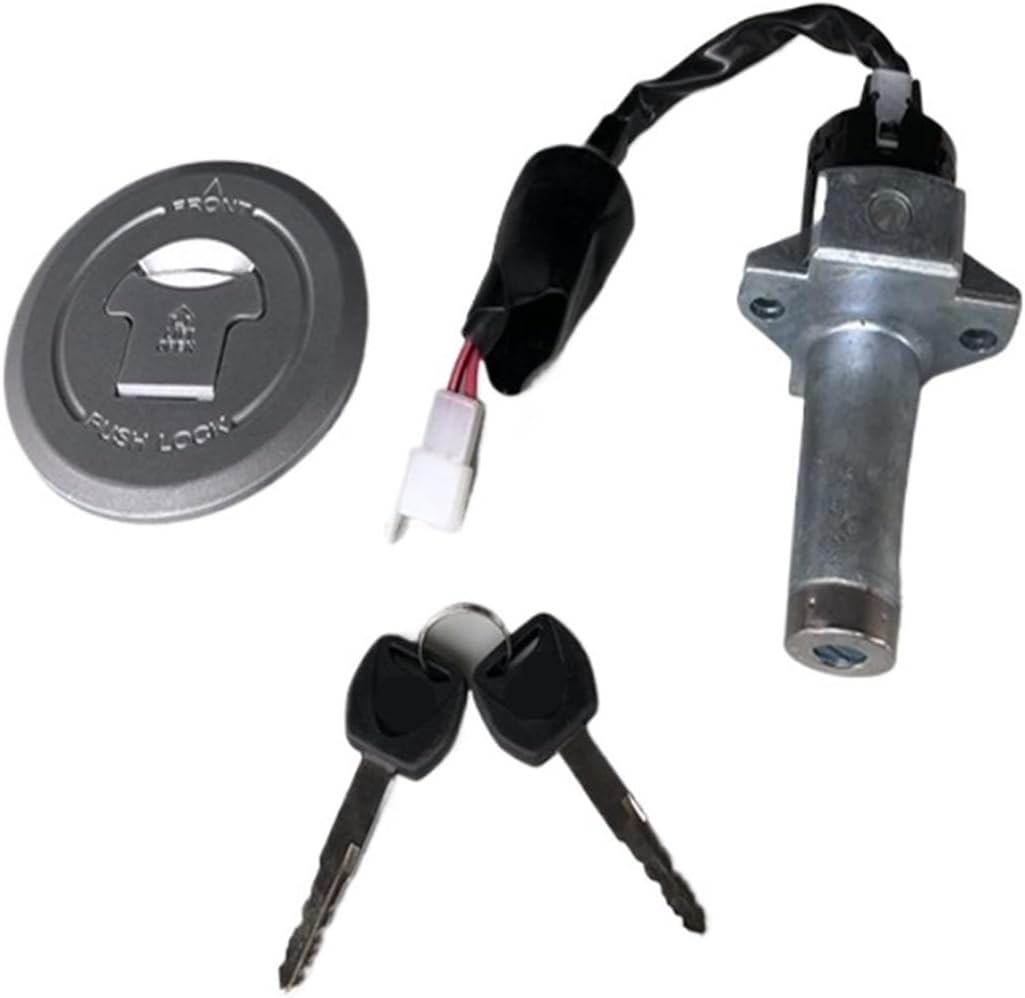 Motorcycle 2 Wire Ignition Switch Lock Fuel Tank Cap Cover Storage Box Lock For WH150-3 X150 35010-2H0-B00