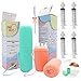 Baby Heart 4 Seringues Nasales Bebe et boîte 3 en 1 rangement/récipient/transport pour serum physiologique mouche bebe manuel 10ml avec embout EXCLUSIVITÉ AMAZON (bleu)