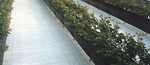 Telo Per Pacciamatura ITALFROM - Polipropilene Nero Quadrettato Antistrappo, 20m X 1,05m