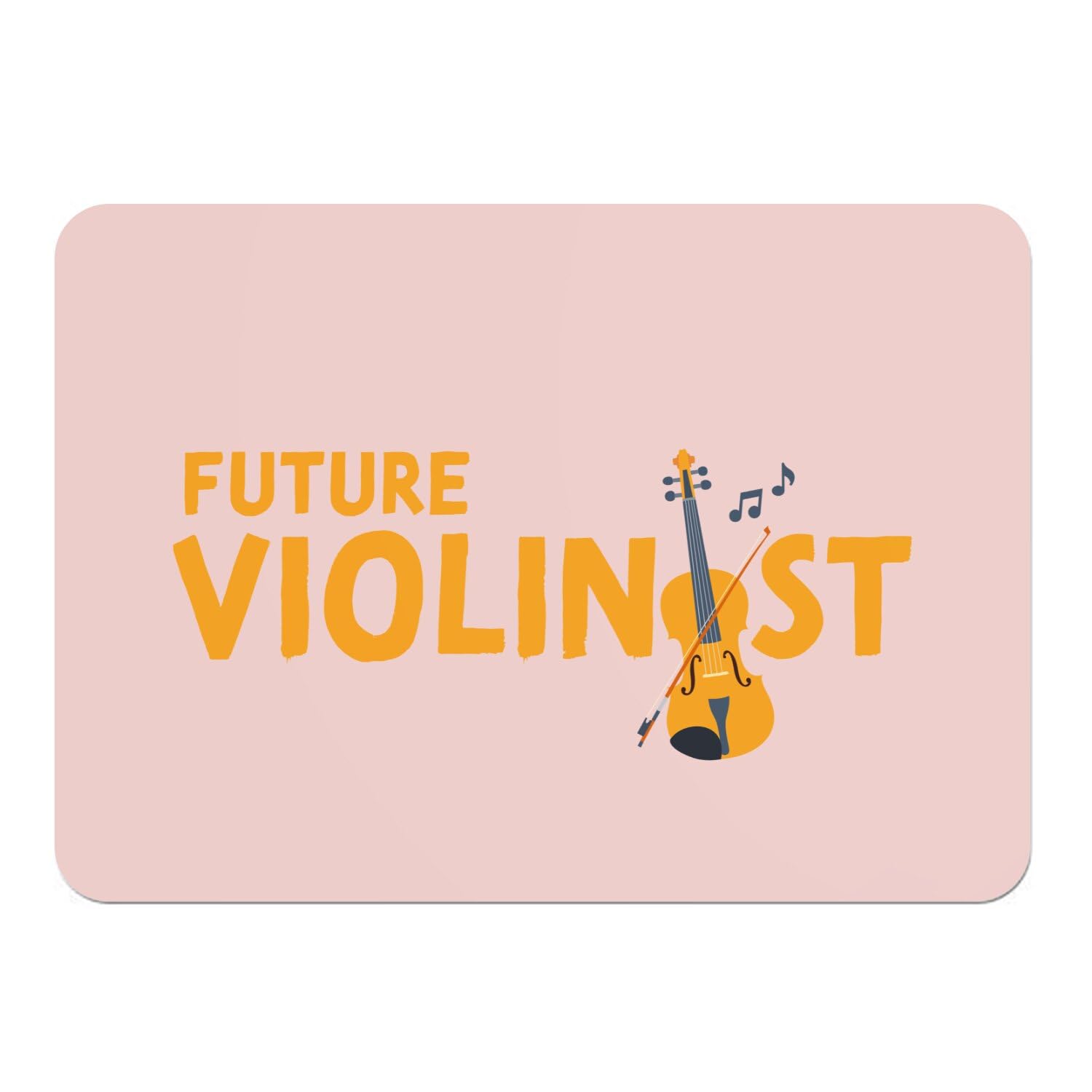 Napperons rose en liège souple 39,5x28,5cm table enfant violon