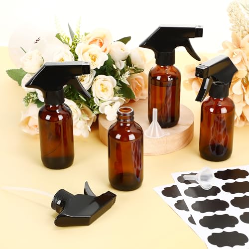 Fumete 20 botellas de vidrio 4 oz con atomizador miniatura 7