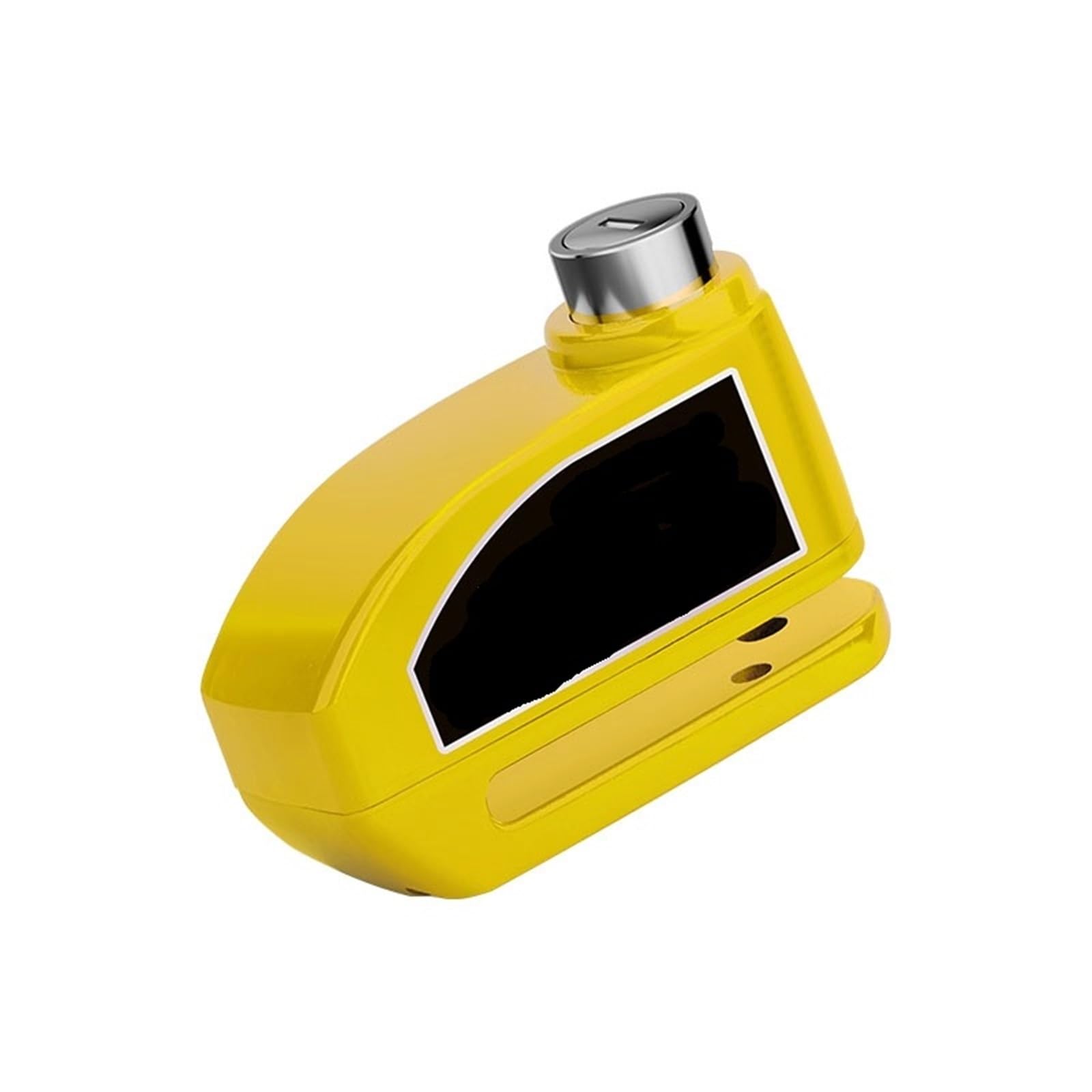 Motorcycle Handlebar Lock Anti-Theft Alarm Motorcycle Scooter Brake Disc Motorbike Lock Security(Yellow)