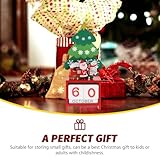 Ipetboom Wood Block Wedding Calendar Wooden Advent Christmas Countdown Calendar Decorative Perpetual Month Display for Home Seasonal Décor - Image 8