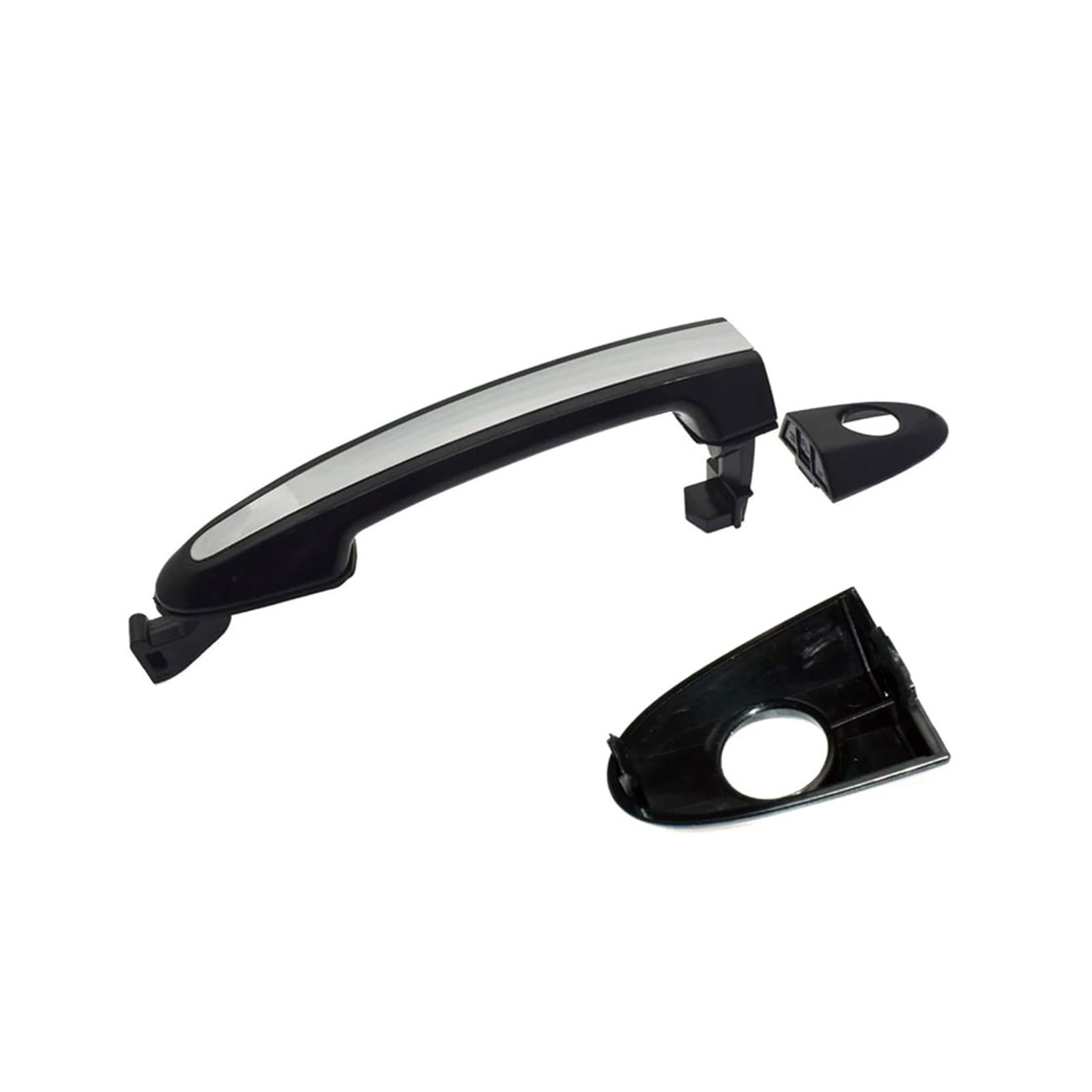 Zhannuobhd Front Left For Hyundai For Santa For Fe 2007 2008 2009-2012 82651-2B010 82652-2B000 82652-2B010 83652-2B000 Exterior Car Door Handle Vehicle Exterior Outer Door Handle(Front Left)