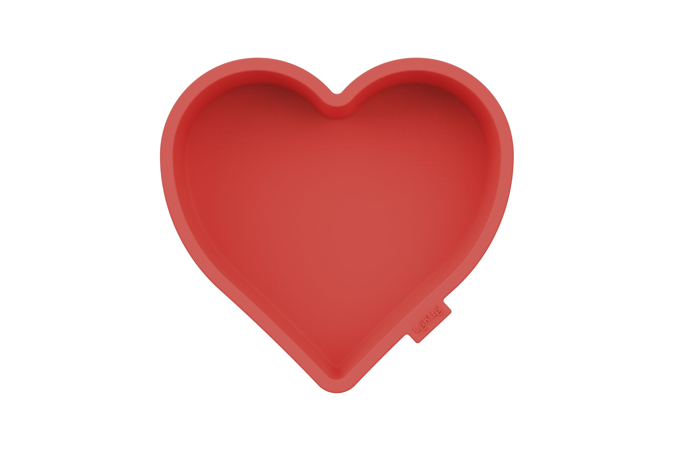 Lékué 1300 ml Heart Cake Mould, Red