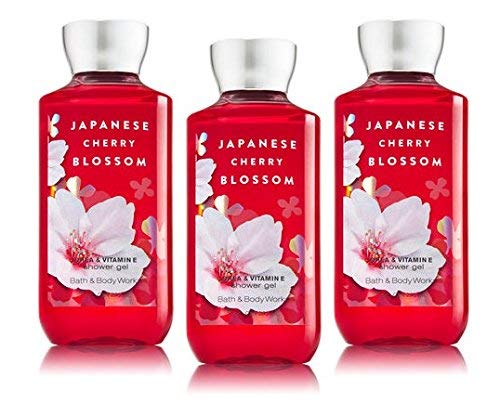Japanese Cherry Blossom Shower Gel Body Wash - Set of THREE (3) bottles