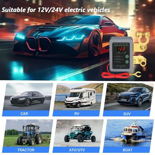 Image of Kill Switch Avutrel 12V 260A Remote Control with LED Display