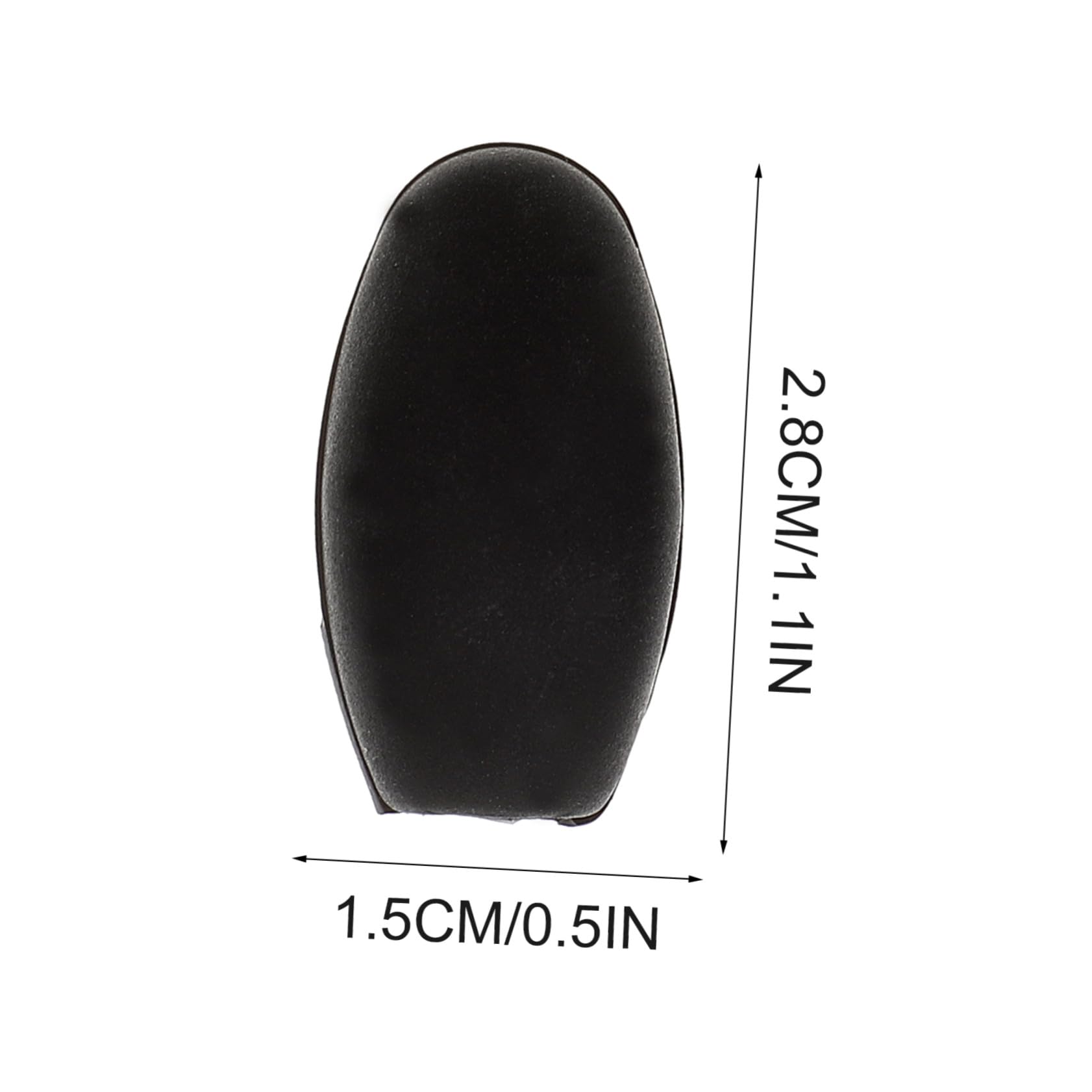 HANABASS Couvercle de Clé Latérale de Saxophone, Coussin de Paume Noir en Caoutchouc, Lot de 3 Pièces, Remplacement Facile pour Accessoire de Protection