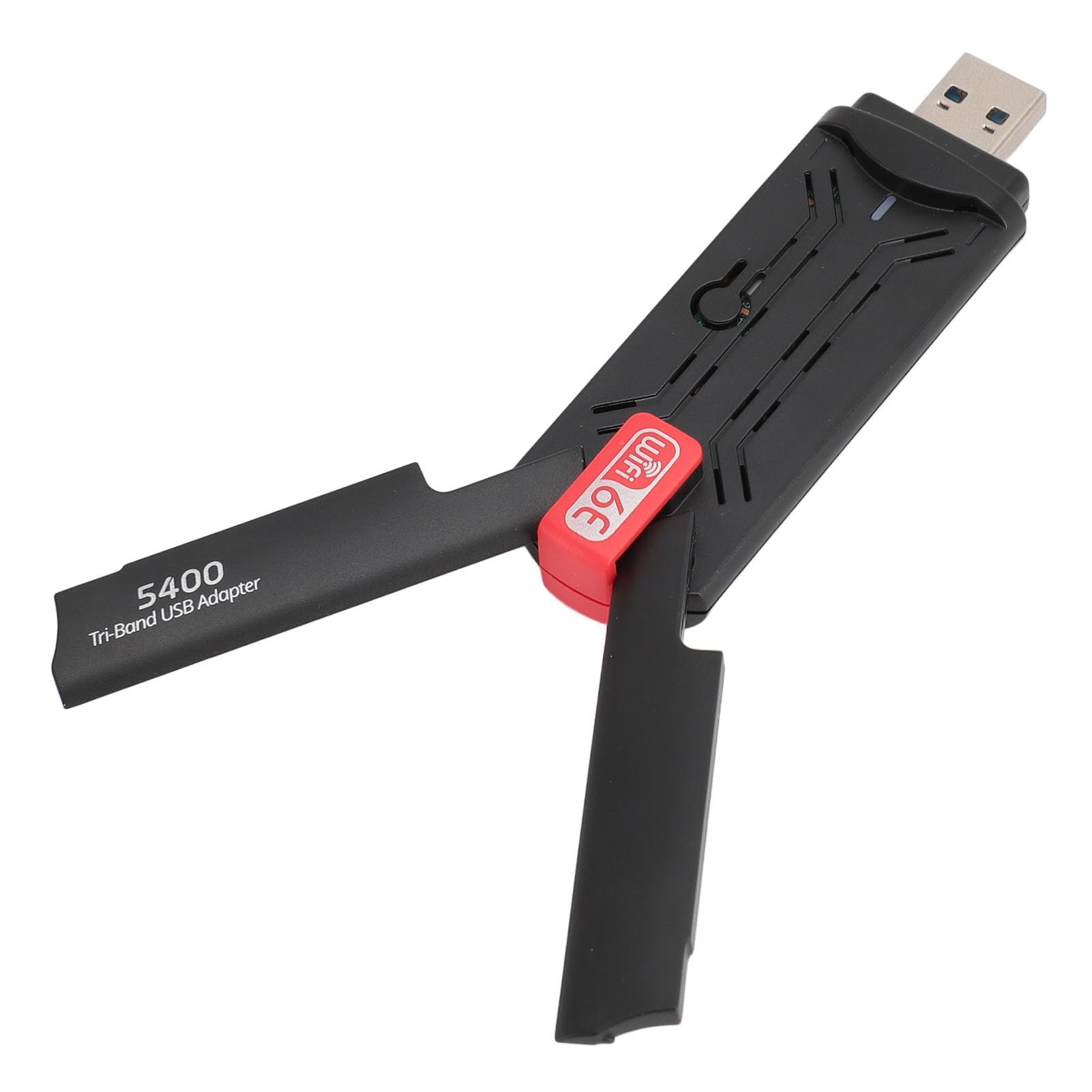Adattatore USB 5400Mbps Adattatore di Rete 2.4G 5G 6G Tri Band USB3.0 Adattatore di Rete 6E per Laptop Desktop, Accessori Professionali