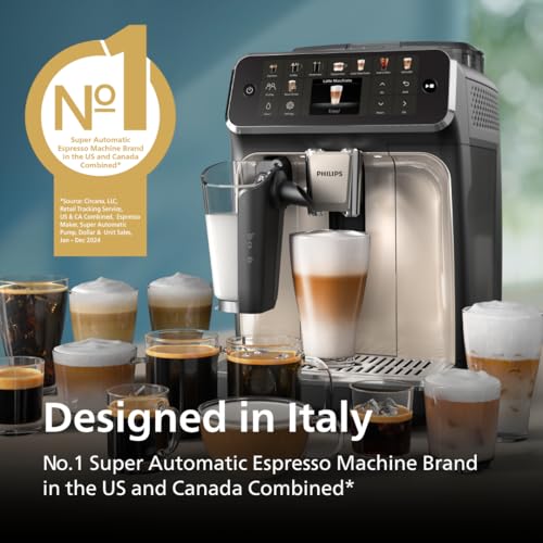 PHILIPS 5500 Series Fully Automatic Espresso Machine, LatteGo Milk System - image 7