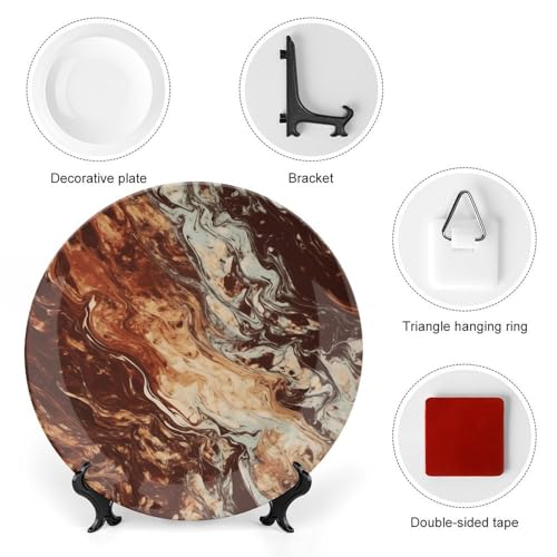 Plato Decorativo de Porcelana Ósea con Soporte 7 pulgadas miniatura 3