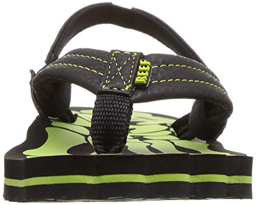 GROM SKELETON Flip Flop, GREEN, 4/5 M US Big Kid2