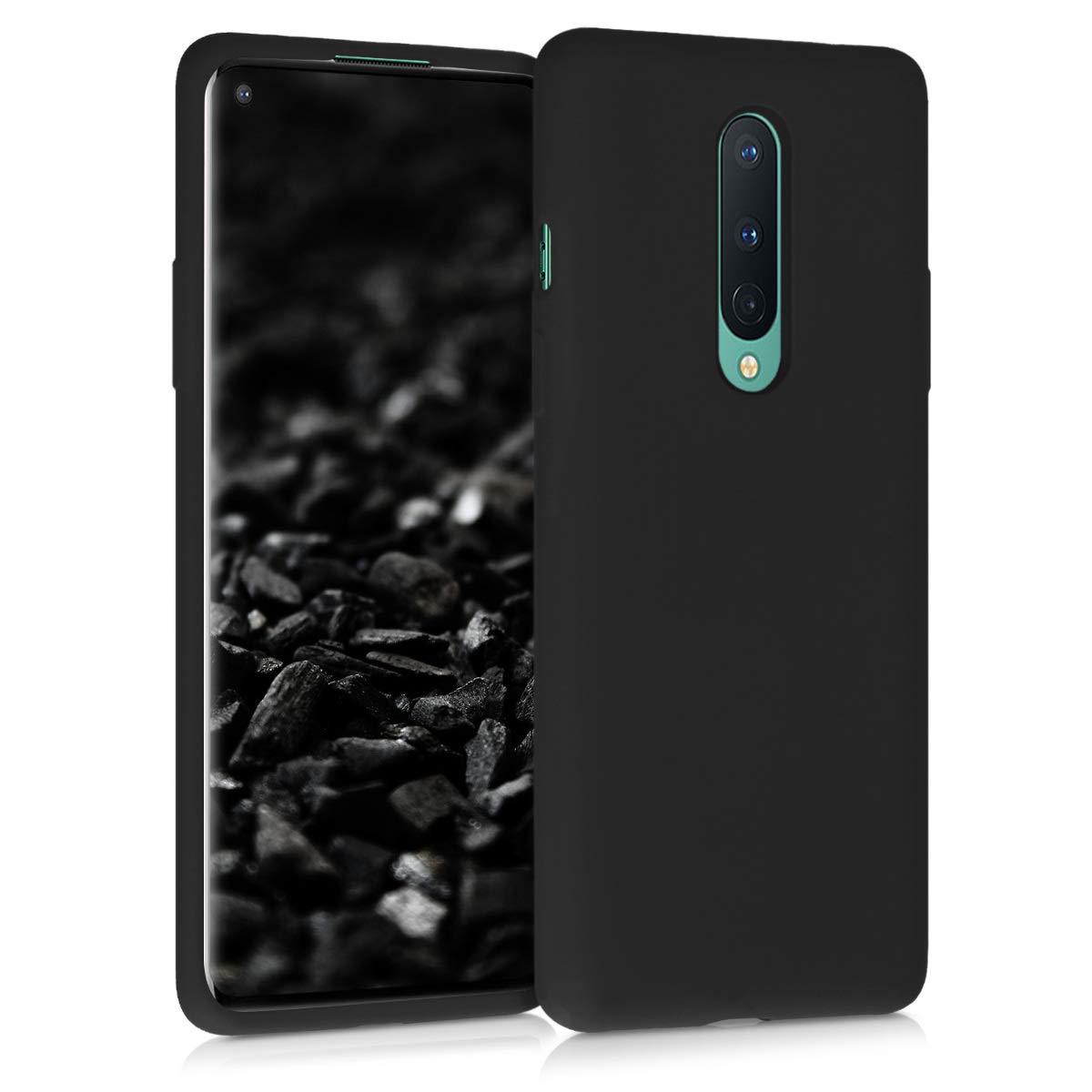kwmobile Cover per OnePlus 6 Custodia - Back Case per Smartphone in Silicone TPU - Protezione Gommata - lavanda pastello