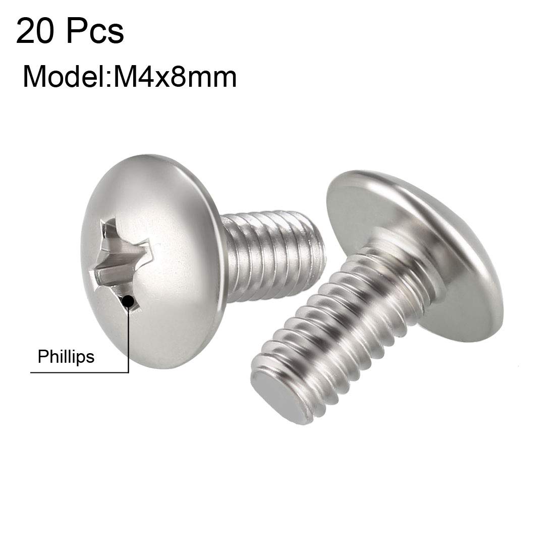 Viti Per Macchina M5 -0,8 304 Acciaio Inox Phillips Pan Viti Per Macchina M5 -0,8 304 Acciaio Inox Phillips Pan