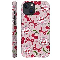 Cute Pink Cherry Disco Ribbon Star