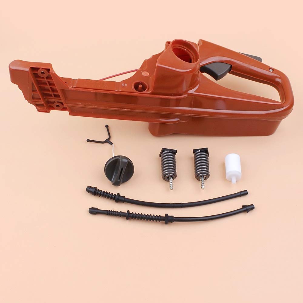 Kit de manija Trasera para Tanque de Combustible Compatible con motosierras de Gasolina 450 450E 445 445E de Repuesto 525862104, 525862101