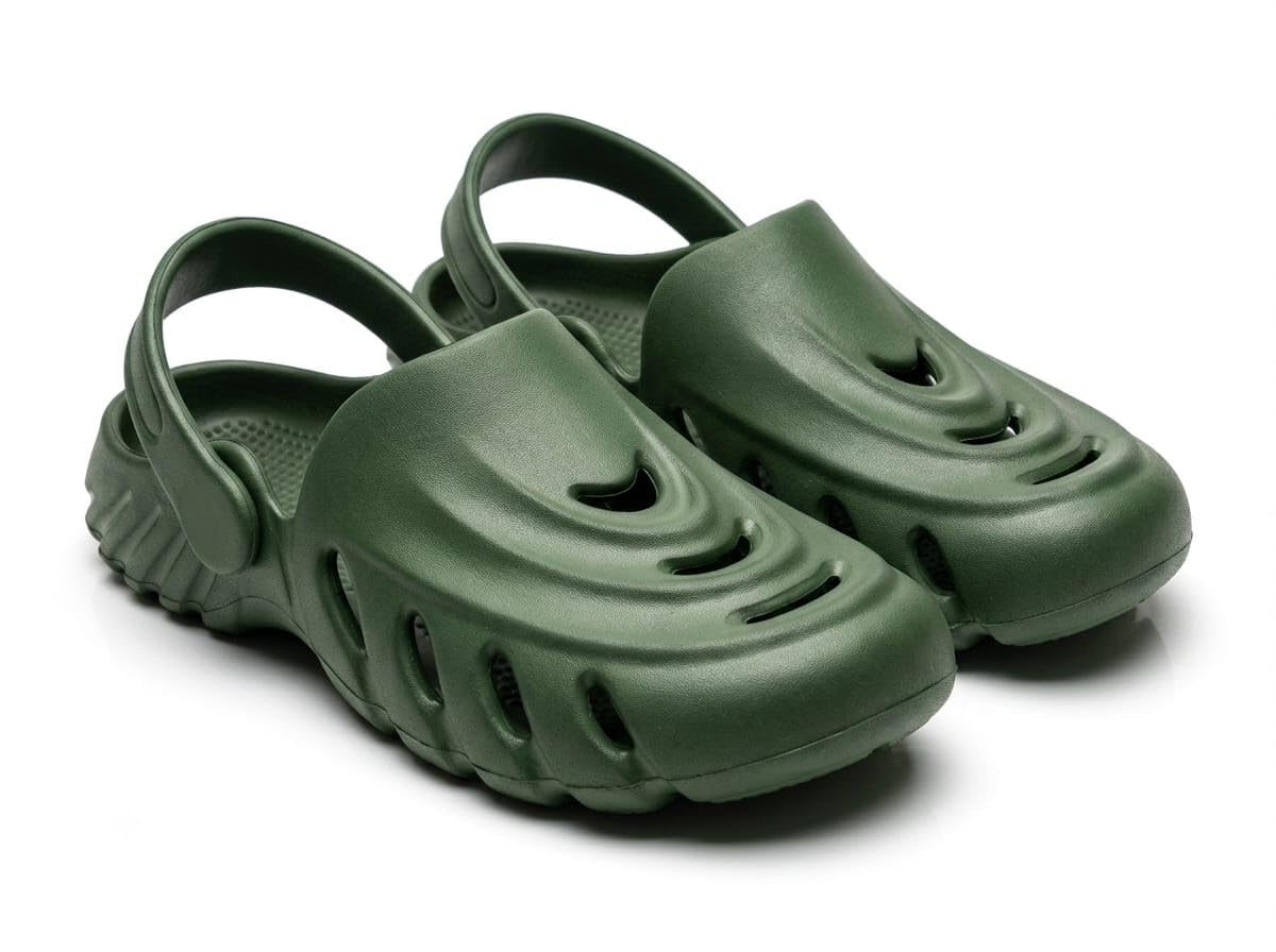 Men Wave Design Comfortable Stylish Clogs-picture-13