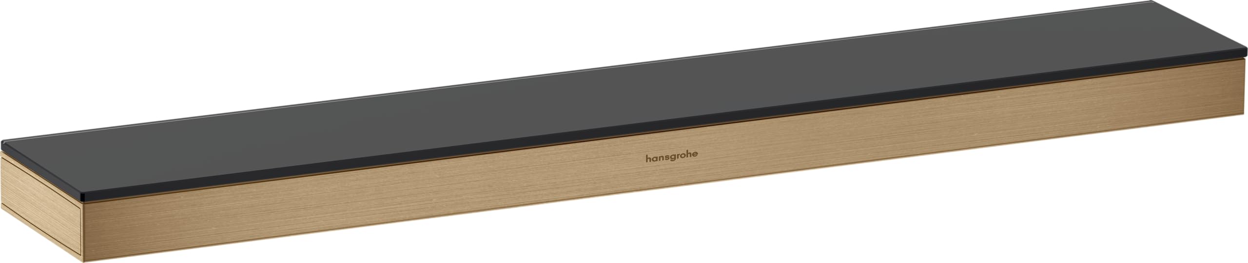 hansgrohe Rainfinity, repisa ducha, estantería ducha 50cm, accesorios baño, bronce cepillado