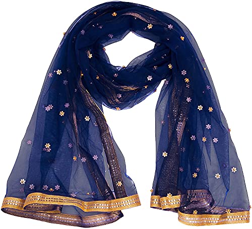 Dupatta Chunni Ladies Women's Self Design Net Dupatta