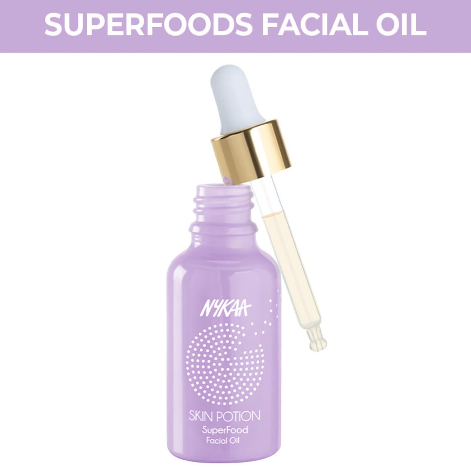 Nykaa Naturals Skin Potion Superfoods Facial Oil - Fortifying and Strengthening Face Oil for Dry Skin - Boosts Hydration, Clears Clogged Pores - 1 oz