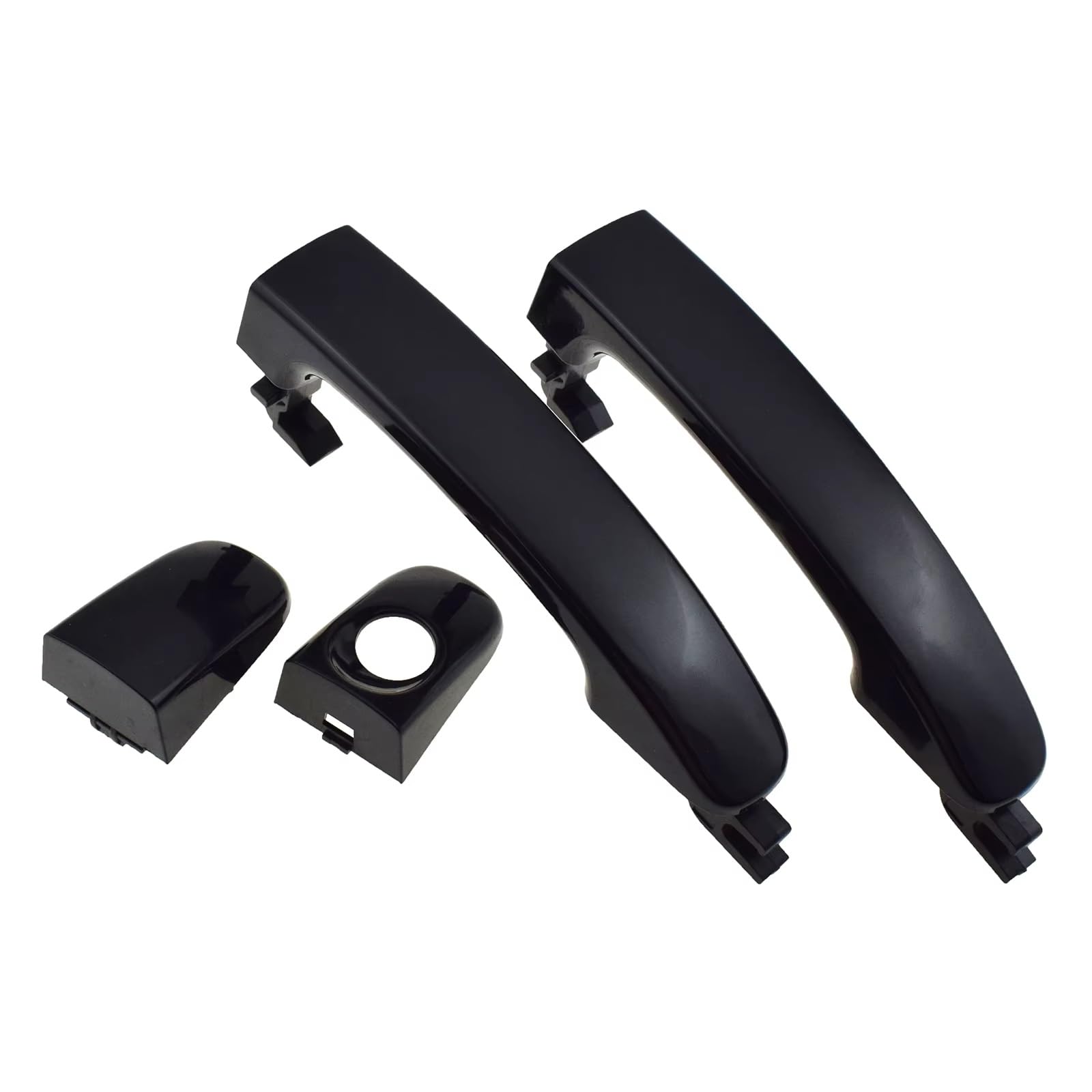 Iukmr Front Pair For For Ranger For Everest T6 T7 2012-2020 Chrome Or Black Outside Door Handle Car Outer Door Handle(Front Pair)