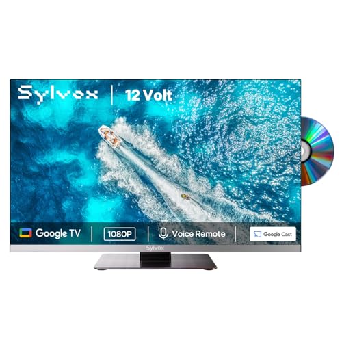 SYLVOX 12 Volt TV, 22' Smart Television with DVD Player Built in...