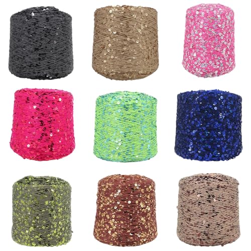 Fil à crocheter scintillant 140 m AJ136X pour couture