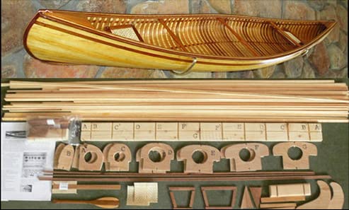 54" Canoe model kit, Red Cedar Deluxe