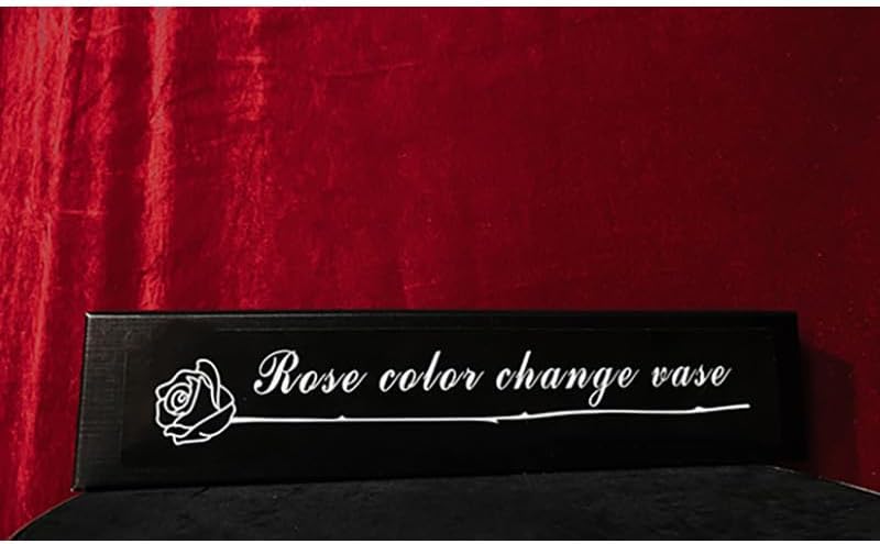 SUMAG Rose Color Change Vase Magic Tricks Flower Four Times Changes Magic for Magician Stage Illusions Gimmicks Mentalism Props