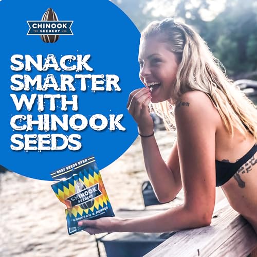 Chinook Seedery Flavored Sunflower Seeds Variety Pack of 6, 4oz – Sunflower Seeds to Eat – Keto, Low Sodium, Jumbo, Roasted, Baseball Snacks