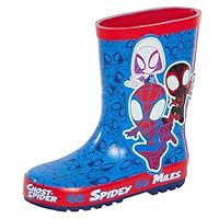 Spidey and His Amazing Friends Wellies for Kids Rubber Wellington Boots Boys Girls Rain Snow Wellys