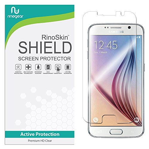 RinoGear Screen Protector for Samsung Galaxy S6 Screen Protector [Flexible Clear Film] Case Friendly Accessories