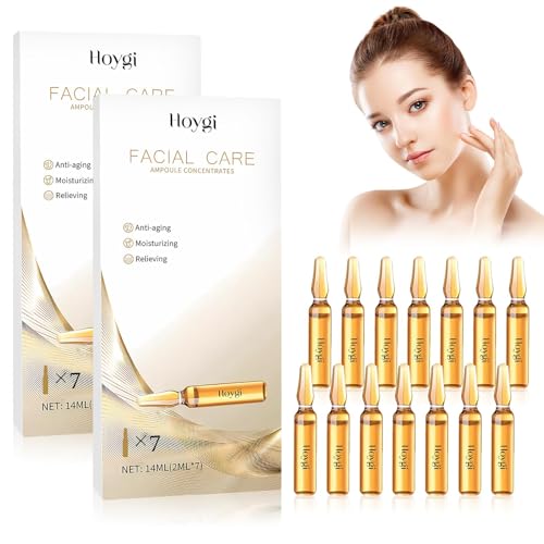 2PCS Ampollas Flash Efecto Lifting Inmediato,Acido Hialuronico Serum Facial,Sérum en Ampollas con Nicotinamida Centella,de ácido hialurónico,Hidratación,Flash,para todos los tipos de piel