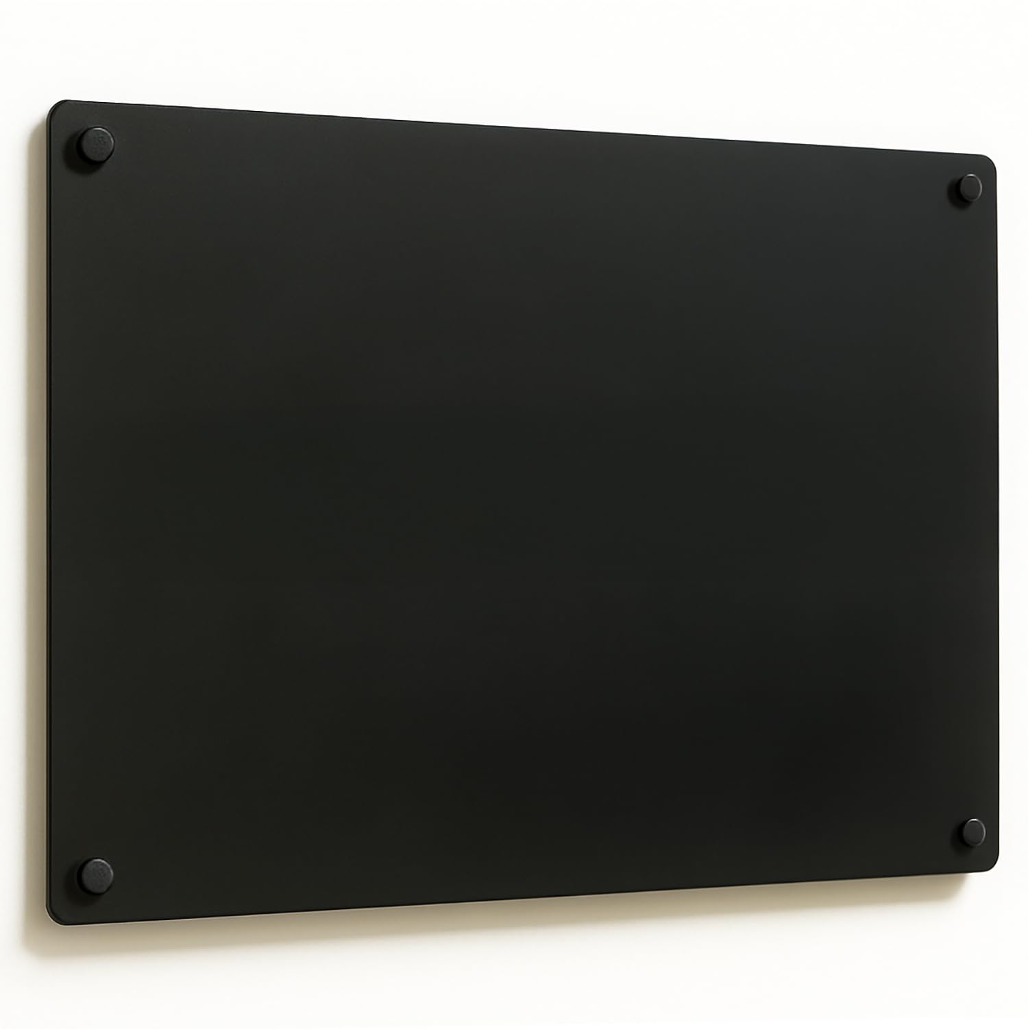 Magnetwand Schwarz 30x40 cm Rahmenlos Horizontale oder Vertikale Wandmontage Rechteckig Wanddekoration für Zuhause, Küche und Büro Magnetwand und Fotowand Metalloberfläche