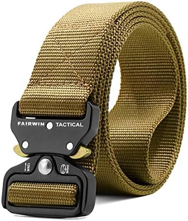 FAIRWIN Tactical Belt, Work Belts for Men Military Webbing Rigger...