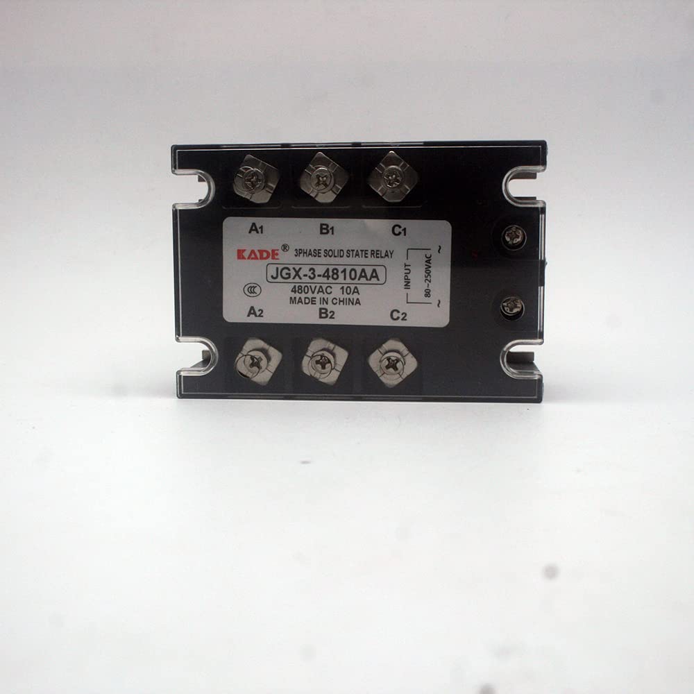 GJZIFGFWQ 10AA/25AA/40AA/50AA/60AA/80AA AC Control Three Phase Solid State Relay 480VAC 80-250VAC(10AA)