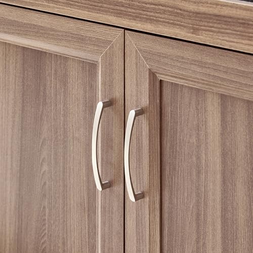 Image of Home Centre | Helios Alton Shoe Cabinet | 12 Pairs, Cushioned Seat | Engineered Wood | Walnut | 1 Year Warranty