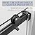 JONIVRAT 56-60 in. W x 76 in. H Double Sliding Frameless Shower Door, 5/16" (8mm) Tempered Glass with Double Nano Coating, Easy-to-Clean Bathroom Glass Door ?Matte Black?