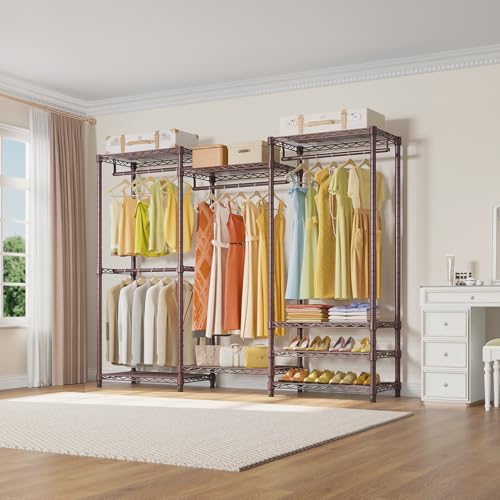 Image of VIPEK V5 Heavy Duty Clothes Rack, Modular Closet System, Bronze