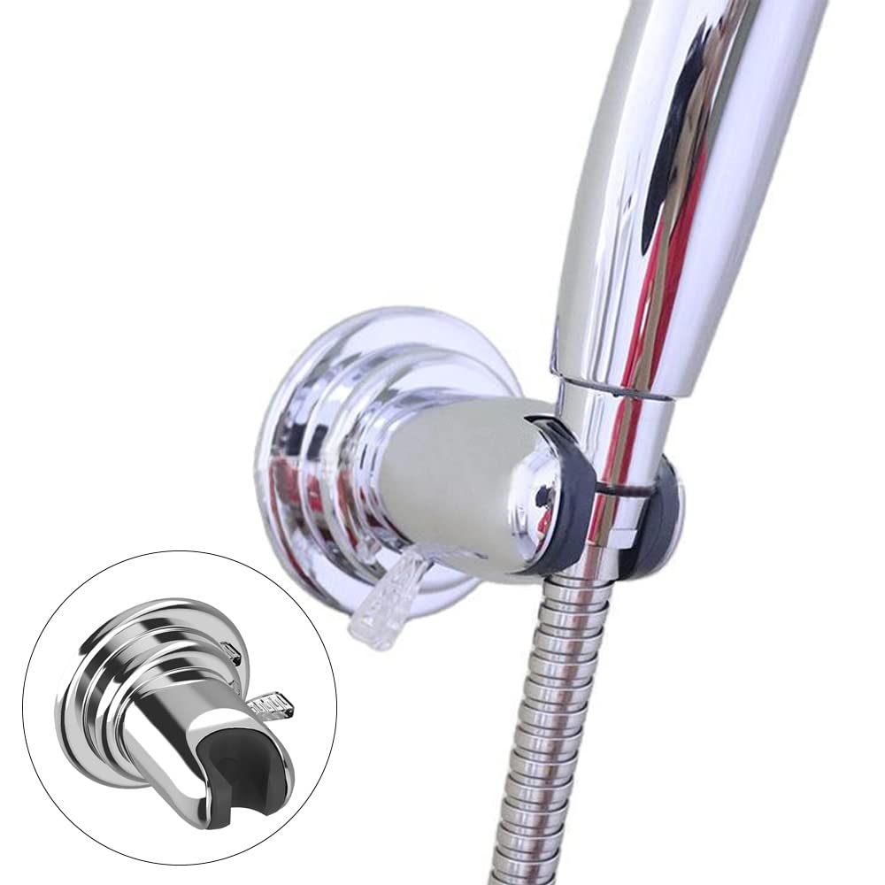 Supporto per soffione doccia, 3 pezzi adesivo staccabile a parete staffa a ventosa, staffa regolabile a parete per spruzzatore bidet bagno