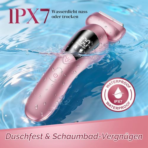rategist Kabelloser Elektrorasierer für Frauen: IPX7 & LED-Display – Ansicht 6