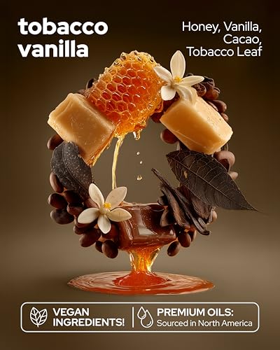 Image of Vilicci Tobacco Vanilla Car Fragrance (pack of 2) - Premium Auto Perfume & Car Air Freshener | Sophisticated & Timeless Scent | Long-Lasting (Up to 120 Days) | Odor Eliminating | Vegan, Cruelty-Free