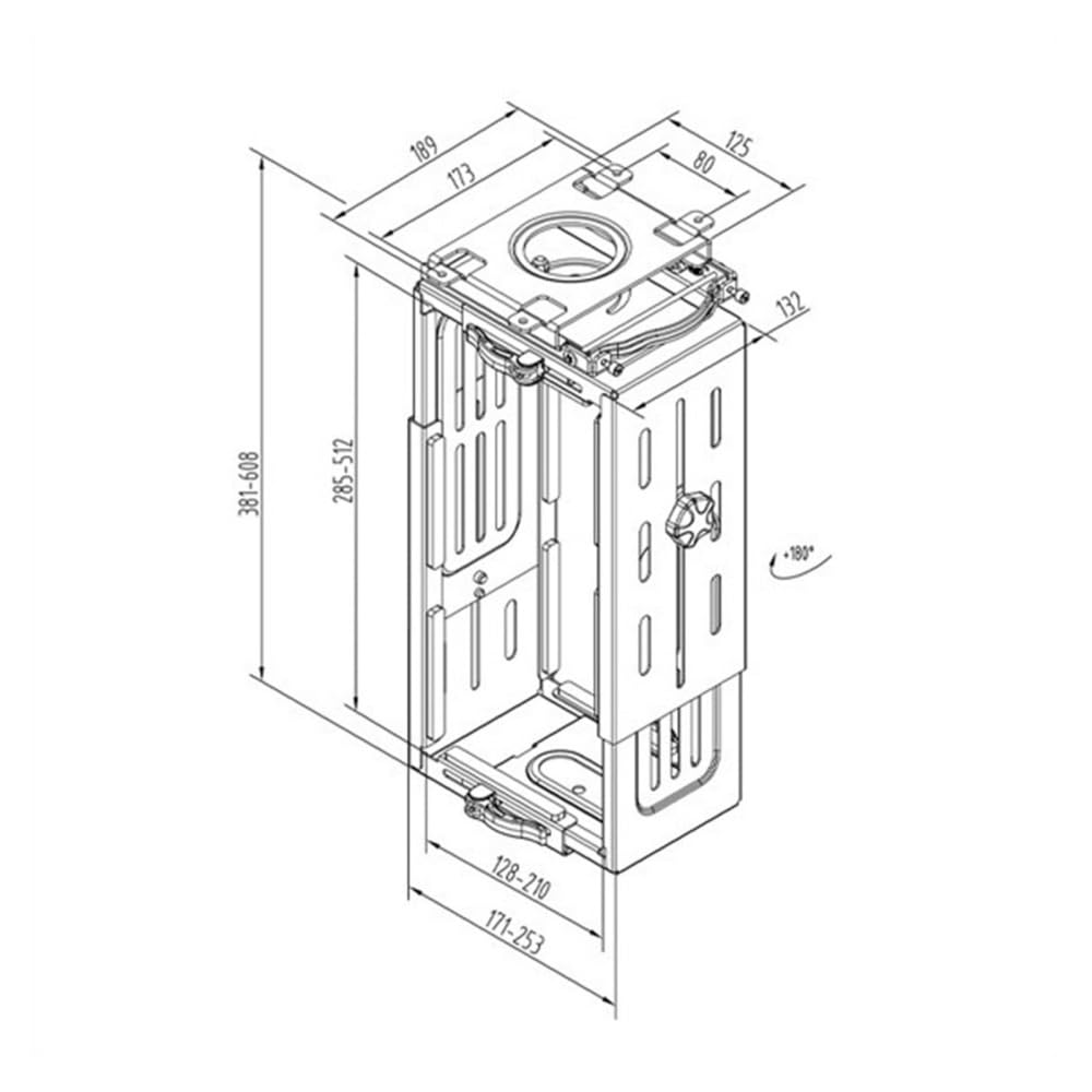 Supporto per PC Supporto CPU sotto la scrivania, supporto regolabile for PC tower, supporto CPU for impieghi gravosi, staffa di sospensione con rotazione di 180°, supporta fino a 33 libbre Ripiano sot