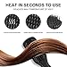 Aima Beauty Hair Straightener Brush, Enhanced 2-in-1 Straightening Brush, Advanced Ionic, Quick Heating with Anti-Scald, Black